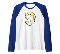 Fallout Video Game Front and Back Vault Boy End of the World Raglan Baseball Tee