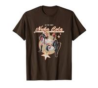 Fallout Video Game Retro Nuka Cola Ad T-Shirt, Men, Brown, Small