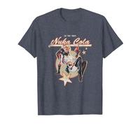 Fallout Video Game Retro Nuka Cola Ad T-Shirt, Men, Heather Blue, XX-Large