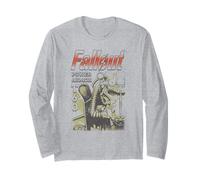 Fallout Video Game T60 Power Armor Vintage Illustration Long Sleeve T-Shirt