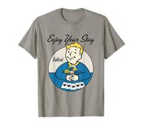 Fallout Video Game Vault Boy Poker Enjoy Your Stay T-Shirt