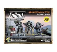 Fallout Wasteland Warfare: Brotherhood of Steel - Heavy Armor (T45) - 3 Miniatures, 32mm Unpainted Figures