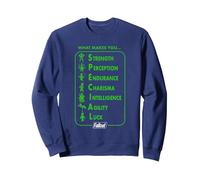 Fallout What Makes You SPECIAL Video Game Sweatshirt, Adult Unisex, Navy Blue, Small