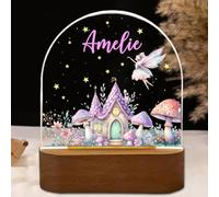 Fallover Personalised Baby Boys Girls Gifts, Custom LED Night Light Lamp for Babys Nursery - Cute Animals Design, Personalised Kids Sleep Light for Daughter, Son, Niece, Granddaughter, New Baby (17)