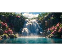 Falls Diamond Art, Pattern Landscape Diamond Painting Kits for Adults 5D DIY Full Round Drill Gem Crystal Art Kits Crafts for Adults Beginner for Home Decor, Room Decor, Gifts 50X80 Inch -bby2603H3