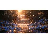 Falls Diamond Art, Pattern Starlight Diamond Painting Kits for Adults 5D DIY Full Round Drill Gem Crystal Art Kits Crafts for Adults Beginner for Home Decor, Room Decor, Gifts 40 * 80CM -bby2603E3