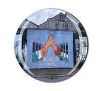 Falls Road Belfast UK Fridge Magnet Crystal Tourist Souvenir Gift Collection Refrigerator Magnetic Sticker