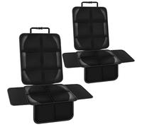 FALMDCQ 2Pcs Car Seat Protective Cover Baby Safety Seat Pad Pet Anti Dirt Kick Mat Kids Cushion, Compatible with Nissan Murano Patrol,1-Black