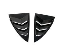 FALMDCQ Car Rear Window Triangle Louver, Side Air Vents Shutter Cover, Exterior Accessories, Compatible with Tesla Model Y 2021-2025,1-Gloss Black