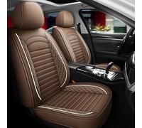 FALMDCQ Car Seat Covers Front Seat 2 Seat, Compatible with Audi A2 1.2 TDI 3L 8Z, All Seasons Auto Interior Protector,4-Brown
