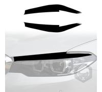 FALMDCQ Compatible with BMW 5 Series G30 G38 528li 530li 540li 2018+, 2PCS Car Headlight Eyelid Eyebrow Front Head Light Cover Brow Headlamp Eye Lid Trim Sticker