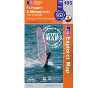 Falmouth, Mevagissey, Truro and St Mawes: No. 105 (OS Explorer Map Active)