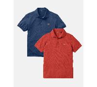 Falmouth Polo 2-Pack - Navy Blue / Freo Red - S
