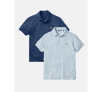 Falmouth Polo 2-Pack - Navy Blue / Sky Blue - 2XL