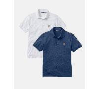 Falmouth Polo 2-Pack - White / Navy Blue - XL