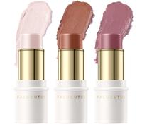 FALOCUTUS 3 Pcs UNIVERSAl Contour Stick Set Cream Blush & Highlighter Bronzer Pen Long Lasting & Smooth Natural Face Contouring Illuminator Profession