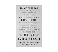 FALOGI Best Grandad Gifts for Men, Grandad Card from Grandchildren, Thank You Grandad Card