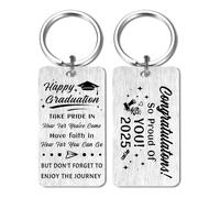 FALOGI Graduation Gifts, Happy Graduation 2025 Keyring, So Proud of You Graduation Gifts for Son Daughter