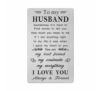 FALOGI Husband Fathers Day Card, To My Husband Birthday Card, I Love You Gifts for Him