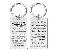 FALOGI Phd Graduation Gifts for Her Him, Graduation Keyring, You Did It Graduation Gifts for Women Men
