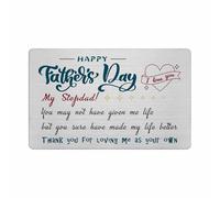 FALOGI Step Dad Fathers Day Card Gifts, Step Dad Fathers Day Card, Happy Fathers Day My Step Dad