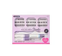 FALSCARA STUDIO Eyelash Extension Kit, 54 Clusters Stackable, Medium Volume, 10mm-14mm, 'Xtra', False Eyelashes, InfuseBond, Waterproof Seal, BondBoost, Hydro Cleanser