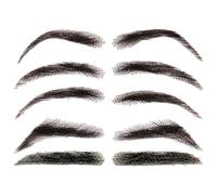 False Eyebrows - 1 Pair Reusable Brows | Breathable Handmade Hair Eyebrows | Natural Look Cosmetic Accessory for Women Men Makeup Enhancement Realistic Natural Look for Cosplay