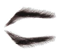 False Eyebrows For Men Women, 1 Pair Real Hair Brows, Fake Eyebrow Sticker Reusable, Light Brown Eyebrow Breathable Eyebrow Tattoo Stickers Handmade Hair Brows