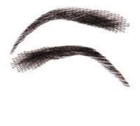 False Eyebrows Human Hair | 1 Pair Handmade Hair Brows, Reusable Fake Lace Eyebrows, Breathable Crochet For Women, Men