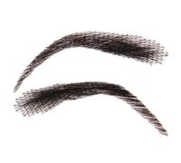 False Eyebrows Human Hair - 1 Pair Lace Brow Extensions, Reusable Natural Looking Eyebrow Wigs for Women, Breathable Fake Brows for Makeup, Waterproof Adhesive Ready for Daily Wear and Holiday Beauty
