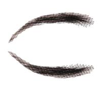 False Eyebrows Human Hair - 1 Pair Real Hair Brows, Reusable Fake Lace Eyebrows, Breathable Eyebrow Extensions for Makeup Cosplay, Beauty Look, Natural Hairs Brow Set Kit