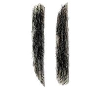 False Eyebrows Human Hair - 1 Pair Real Hair Brows, Reusable Fake Lace Eyebrows, Breathable Eyebrow Extensions for Makeup Cosplay, Beauty Look, Natural Hairs Brow Set Kit
