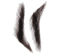 False Eyebrows Human Hair - Men's False Eyebrows, Handmade Hair Brows | Long-Lasting, Natural-Looking Enhancement Reusable Fake Lace Eyebrows, Breathable Eyebrows Extensions For Holiday Makeup