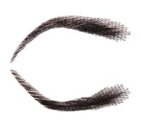 False Eyebrows - Real Hair | 1 Pair Reusable Lace Brows Made of Real Hair Breathable Fake Brows for Holiday Party Makeup Natural Styling Easy to Apply