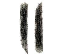 False Eyebrows Real Hair - Reusable 1 Pair Lace Eyebrow Extensions, Breathable Crochet Eyebrows for Men and Women, False Eyebrow for Natural Enhancement and Styling Breathable Crochet