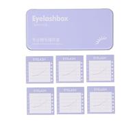 False Eyelash Organizer Storage Portable Display Empty Magnetic Eyelash Holder for Makeup Eyelash Artists and Lovers Iron Material 19.5 x 9cm Includes 6 Magnetic Strips