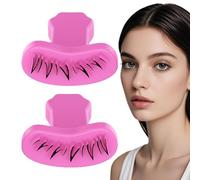 False Eyelash Stamp, Eyelash Stamp Tool - Portable Silicone Eyelash Stamp Makeup Tool | Multipurpose Makeup Tool for Beauty Salon, Home, Travel, Business Trip