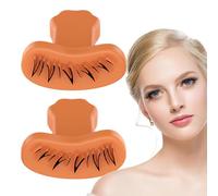 False Eyelash Stamp - Lower Eyelash Stamp Makeup Tool | Comfortable Handle Portable Eyelash Makeup Device for Home, Travel, Business Trip, Beauty Salon