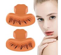 False Eyelash Stamp | Portable Bottom Eyelash Stamp,Comfortable Handle Portable Eyelash Makeup Device for Home, Travel, Business Trip, Beauty Salon
