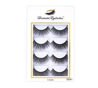 False Eyelashes (5 Pairs) Light, Fluffy Reusable Lashes - DE61, Cruelty-Free Soft & Lightweight Lashes