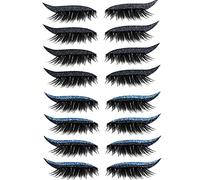 False Eyelashes 8 Pairs - Professional Reusable 3D Mink Lashes - Natural Thick Fluffy Fake Eyelashes Faux Mink Eyelashes Apply Tool for Beginner Professional Makeup (Multicolor) (C)