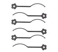 False Eyelashes Display Stick Magnetic Eyelash Extension Sample Lash Display Stick for Grafting Eye Lashes Professional Eyelash Shop Display Tool Plastic Iron Material 6pcs Set (Black)