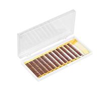 False Eyelashes & Eyebrow Extensions, Mixed Brown Shades for Natural Look, Individual 5-8mm Lashes for Brows