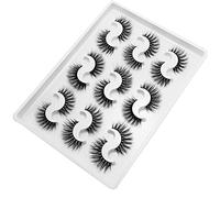 False Eyelashes Fake Eyelashes Mink Of False Pairs False 3d Imitation Eyelashes Eyelashes 9 Thick Eyelashes Eyelashes Russian Strip Lashes Eye Lashes (G, One Size)