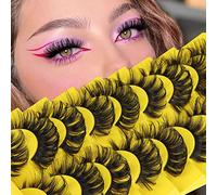 False Eyelashes Fluffy Russian Strip Lashes Wispy Eyelashes Natural Look Lashes D Curl 9 Styles Mixed Faux Mink Lashes Multipack