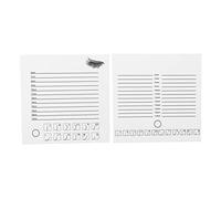 False Eyelashes Pallet Holder Base Stand, PP Large Size Eyelash Extension Display Tray with Clear Scale, for Beginners and Professionals, 7.9 x 7.9 Inch Dual - Row White