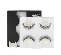 False Eyelashes, Self Adhesive False Eyelashes Set, 2 Pcs Glue Free Reusable Lashes, Fake Eyelashes with Adhesive Strip(LD-2202)