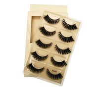 False Eyelashes Slim 14mm Natural 3D Mink Eyelashes Soft Reusable False Eyelashes With Carrying 062346