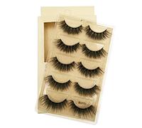 False Eyelashes Slim 14mm Natural 3D Mink Eyelashes Soft Reusable False Eyelashes With Carrying 062346