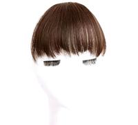 False Fringe Hairpiece with Uneven Cut for Round Square Faces and Natural Hairlines Coverage Invisible Hairlines False Bangs Wigs